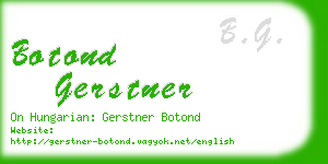 botond gerstner business card